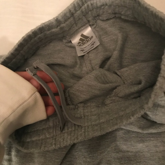 grey adidas slim sweatpants / joggers - Picture 5 of 5